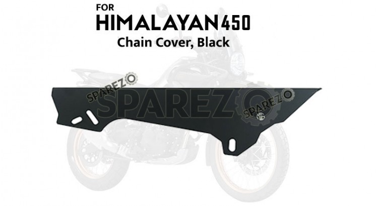 Fit For Royal Enfield New Himalayan 450 Chain Cover Black    - SPAREZO